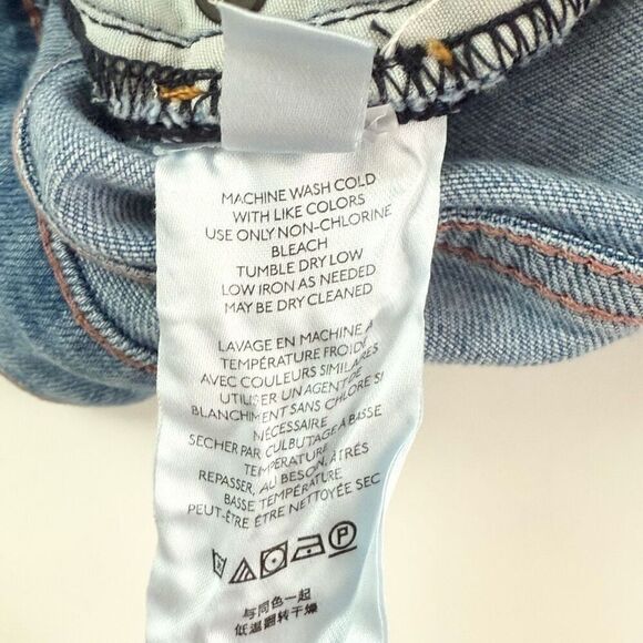 Anthropologie Pilcro High Waist Button Fly Flare The Icon Jeans in Light Wash De - Picture 9 of 10